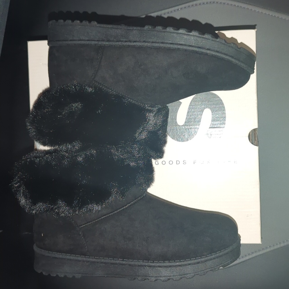 SO Faux Fur Ankle Boots 7 - Picture 5 of 10